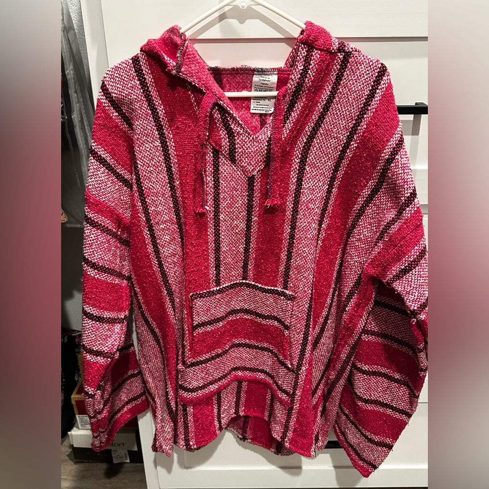 Baja Hoodie Mexican Blanket Pullover